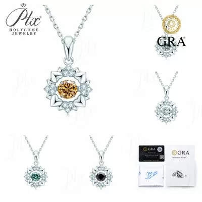 Moissanite 0.5ct Round Cut Necklace Wholesale S925 Silver GRA