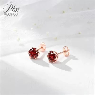 Moissanite 1.0ct Round Cut Earrings Wholesale S925 Silver VVS1 — MOER7613