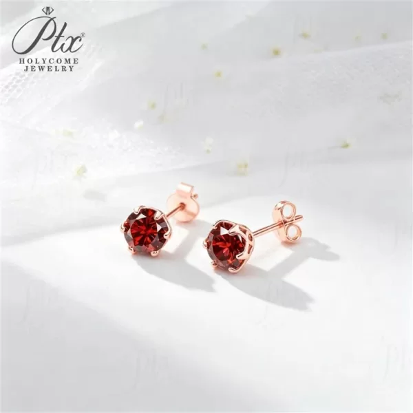 Moissanite 1.0ct Round Cut Earrings Wholesale S925 Silver VVS1 — MOER7613