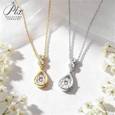 Moissanite 1.0ct Round Cut Necklace Wholesale S925 Silver VVS1