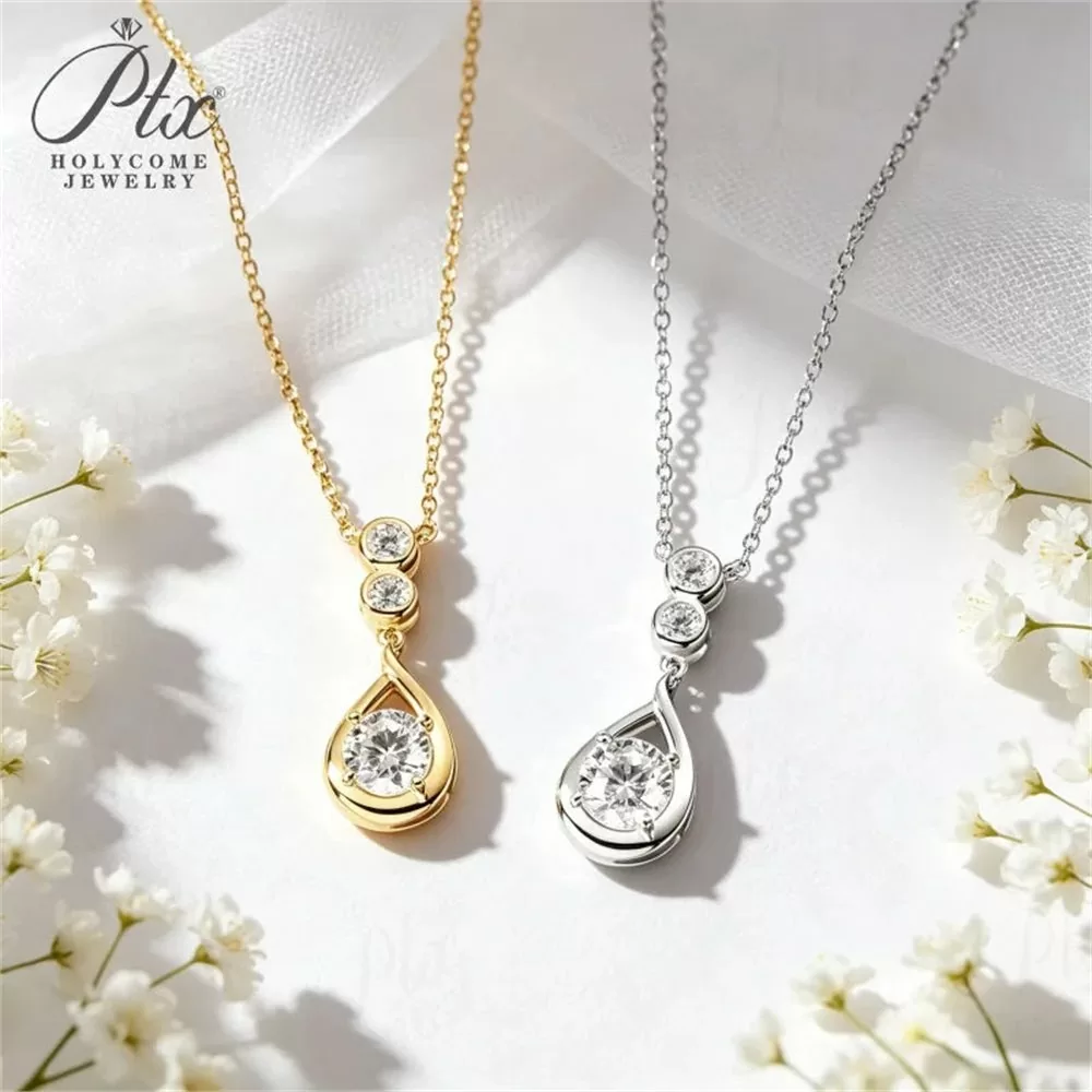 Moissanite 1.0ct Round Cut Necklace Wholesale S925 Silver VVS1