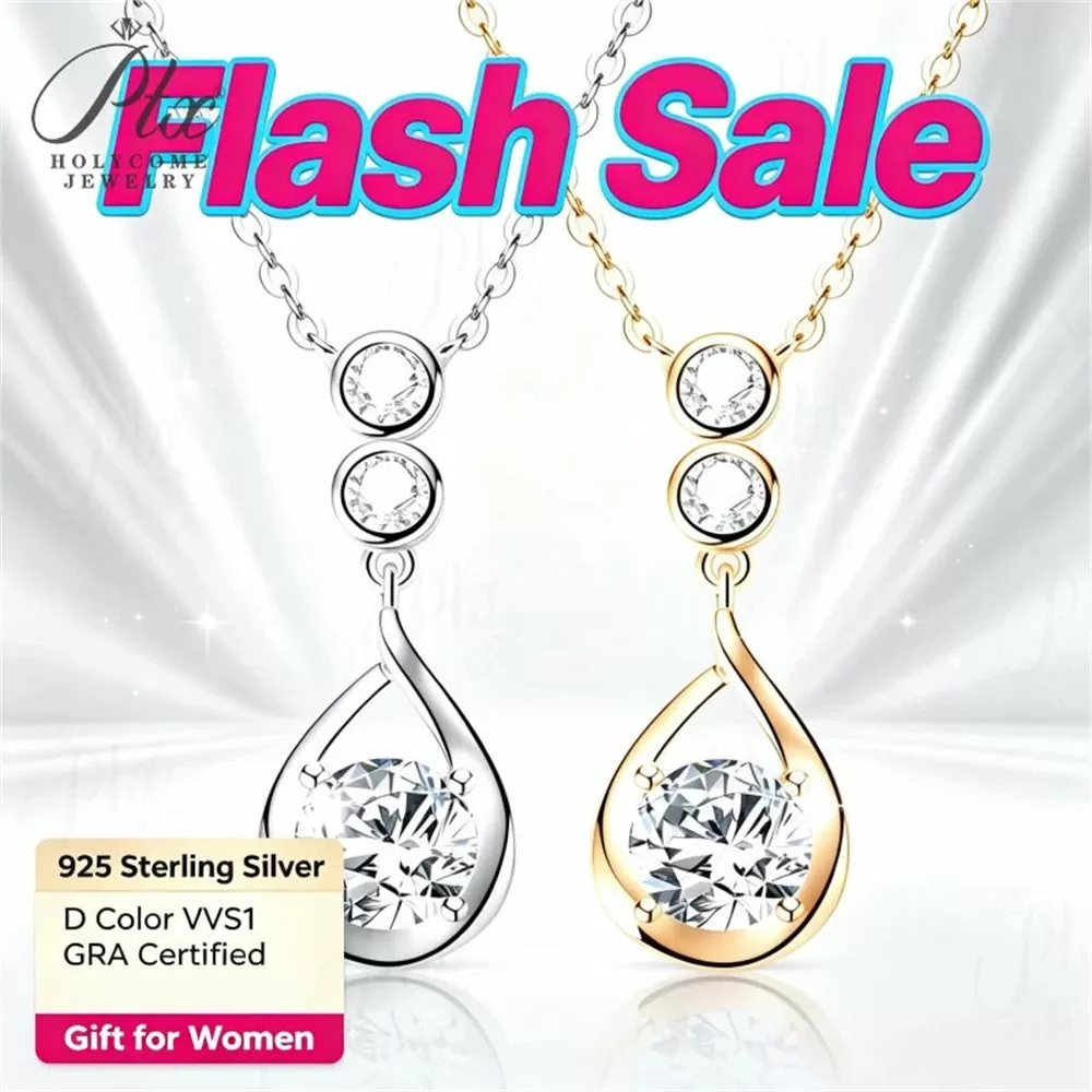 Moissanite 1.0ct Round Cut Necklace Wholesale S925 Silver VVS1 detail view 2