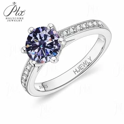 Moissanite 1.0ct Round Cut Ring Wholesale S925 Silver GRA Model MORG4840