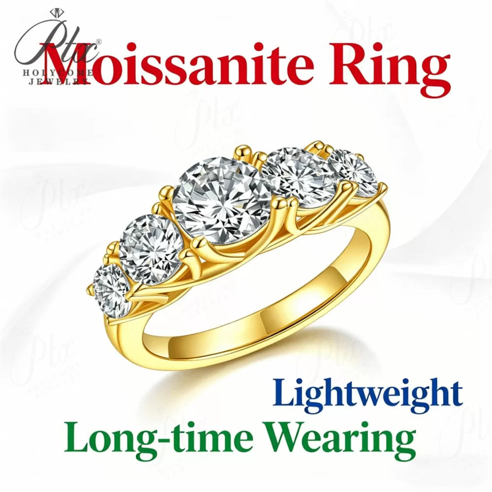 Moissanite 2.6ct Round Cut Ring Wholesale S925 Silver VVS1 GRA