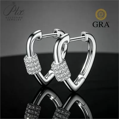 Moissanite Round Cut Earrings Wholesale S925 Silver VVS1 GRA — MOER4357