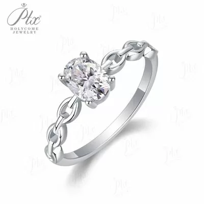 Moissanite 1.0ct Round Cut Ring Wholesale S925 Silver VVS1 GRA
