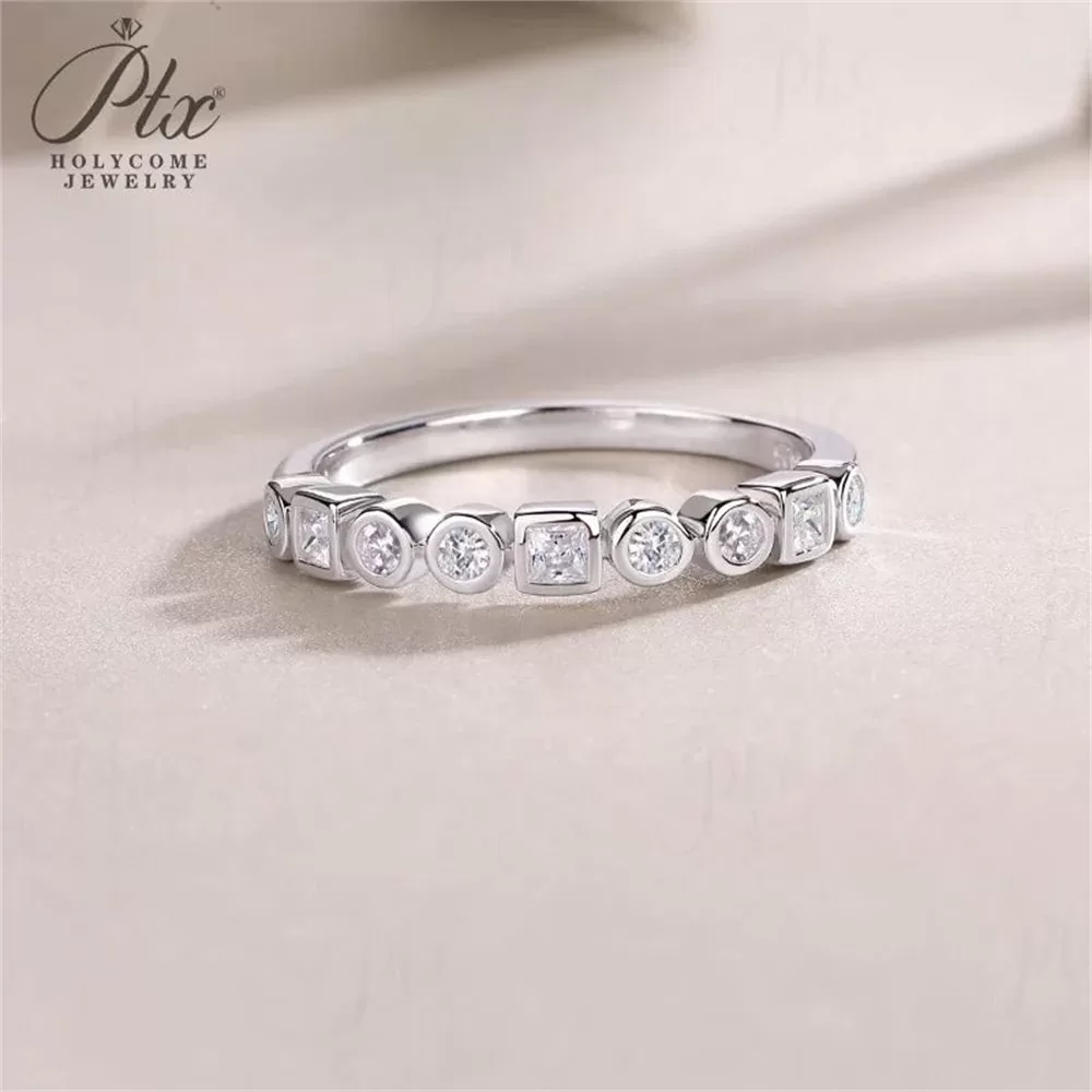 Moissanite Round Cut Ring Wholesale S925 Silver GRA Model MORG3837 detail view 6