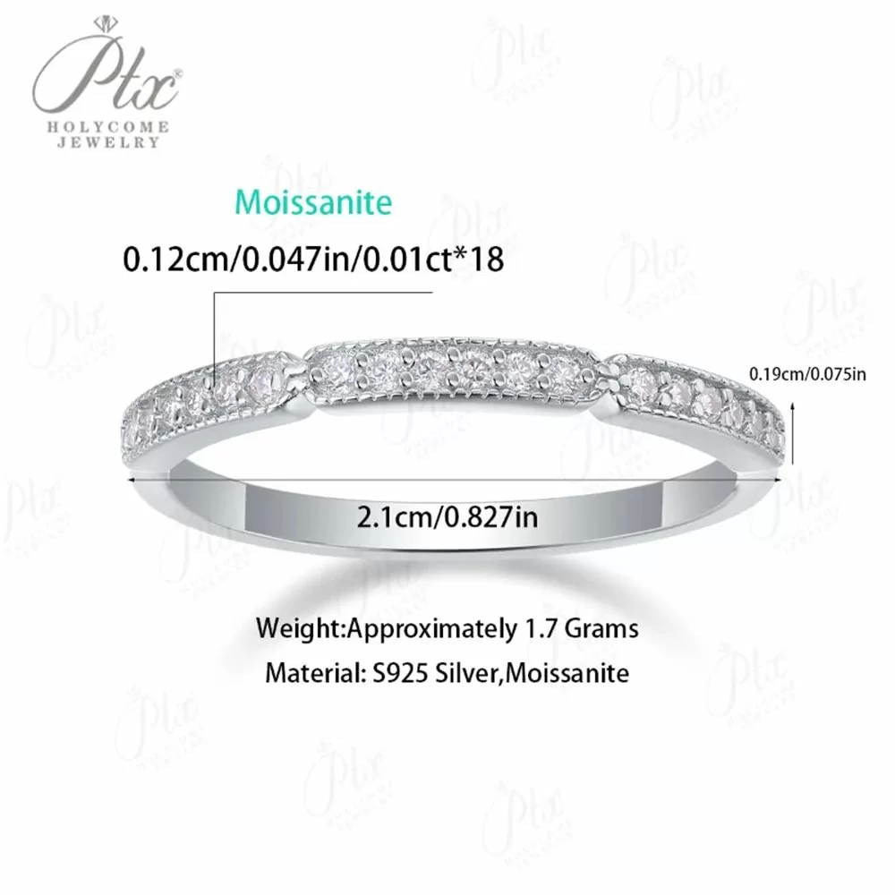 Moissanite Round Cut Ring Wholesale S925 Silver VVS1 GRA Model MORG5499 detail view 2