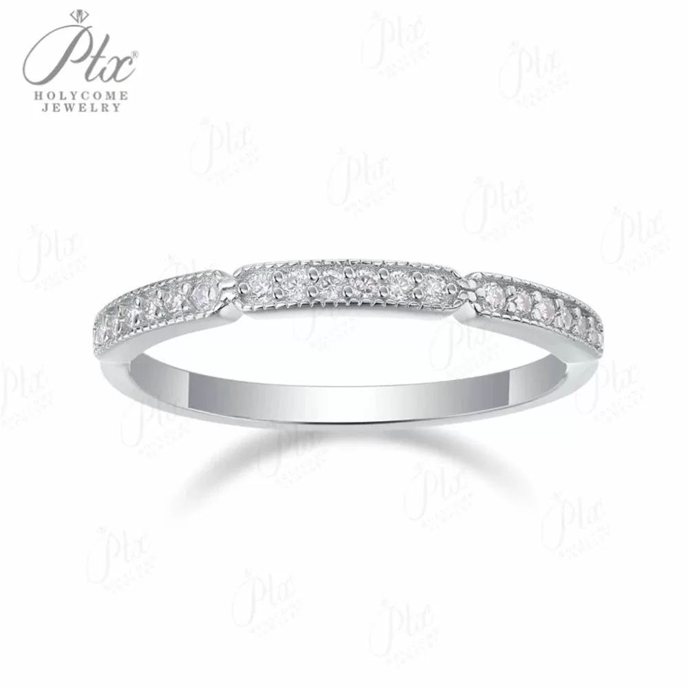 Moissanite Round Cut Ring Wholesale S925 Silver VVS1 GRA Model MORG5499 detail view 3