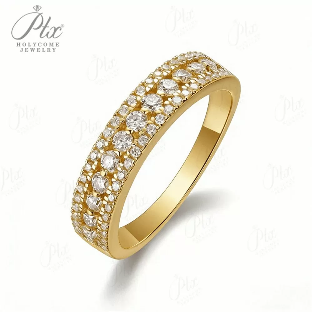 Moissanite Round Cut Ring Wholesale S925 Silver VVS1 GRA Model MORG3291 detail view 2