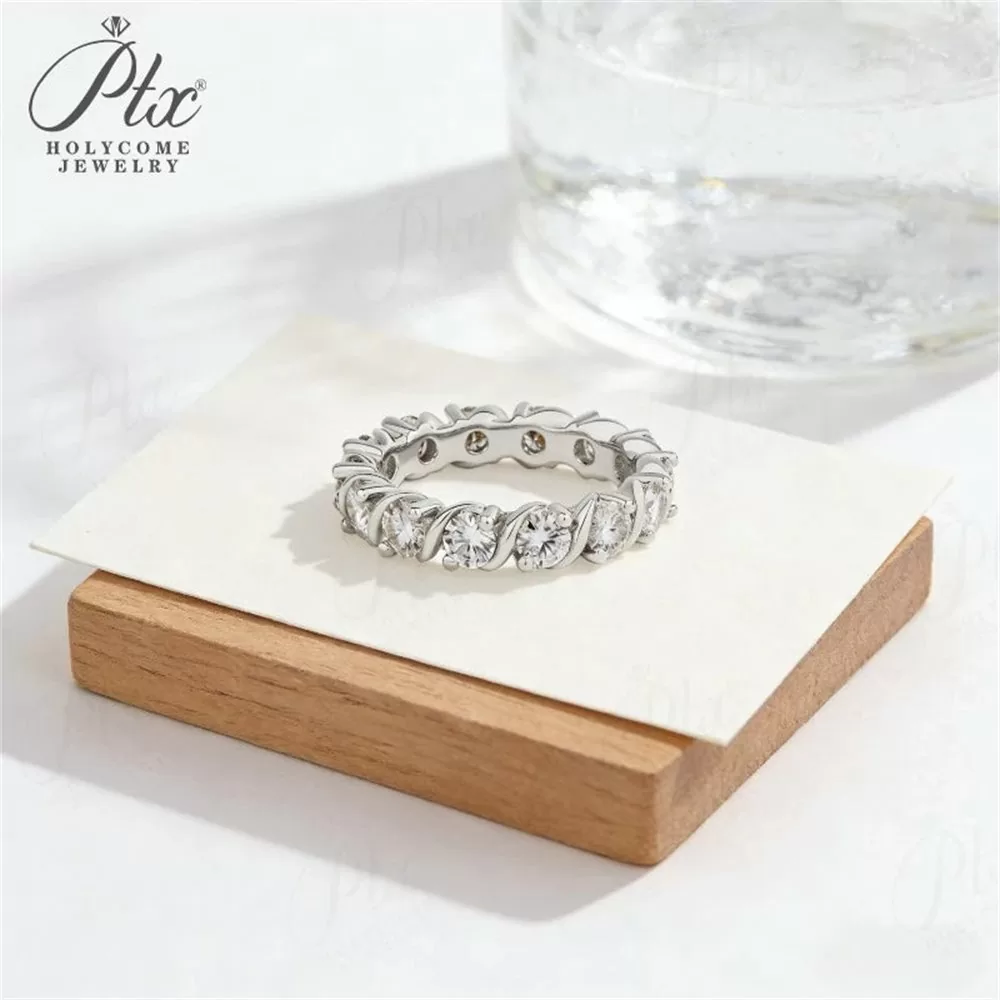 Moissanite Round Cut Ring Wholesale S925 Silver VVS1 GRA Model MORG9396