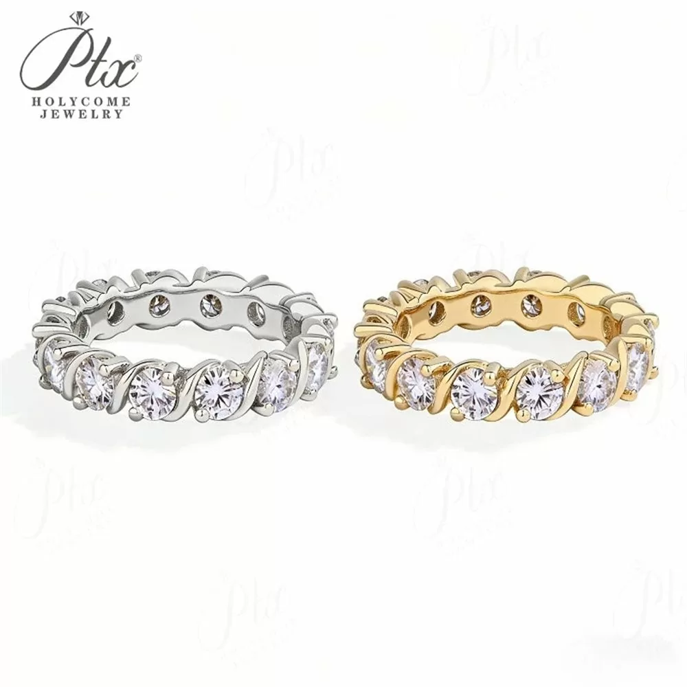 Moissanite Round Cut Ring Wholesale S925 Silver VVS1 GRA Model MORG9396 detail view 2