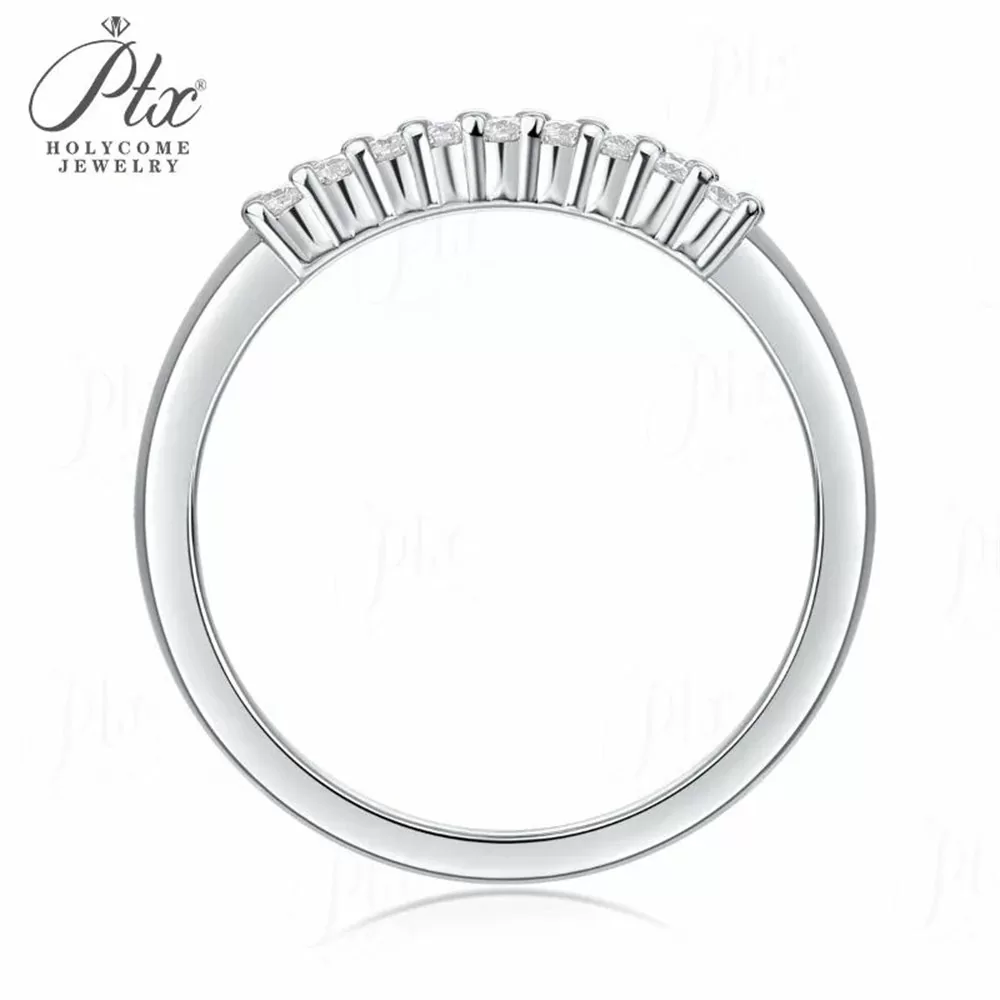 Moissanite Round Cut Ring Wholesale S925 Silver VVS1 GRA detail view 5