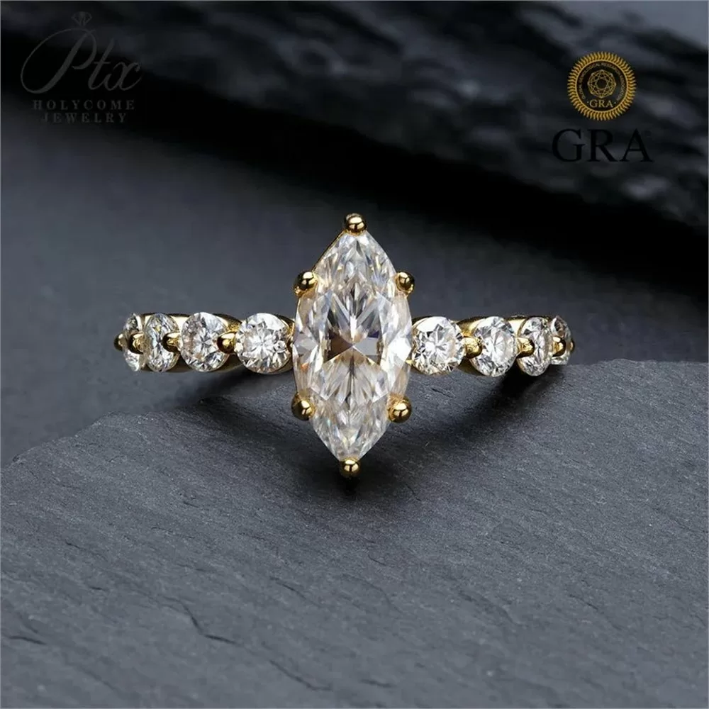 5.0mm Round Brilliant Moissanite Loose Stone GRA Certified detail view 5