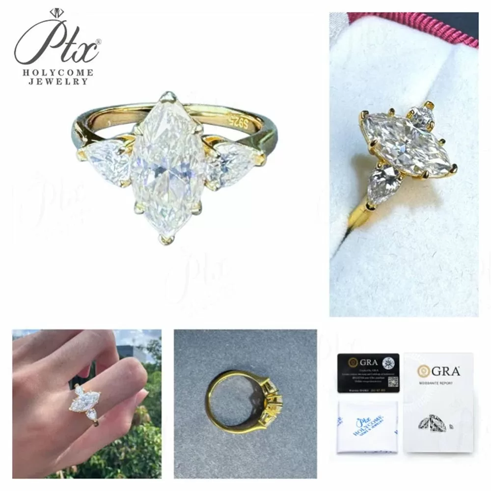 6.5mm Round Brilliant Moissanite Loose Stone GRA Certified detail view 2