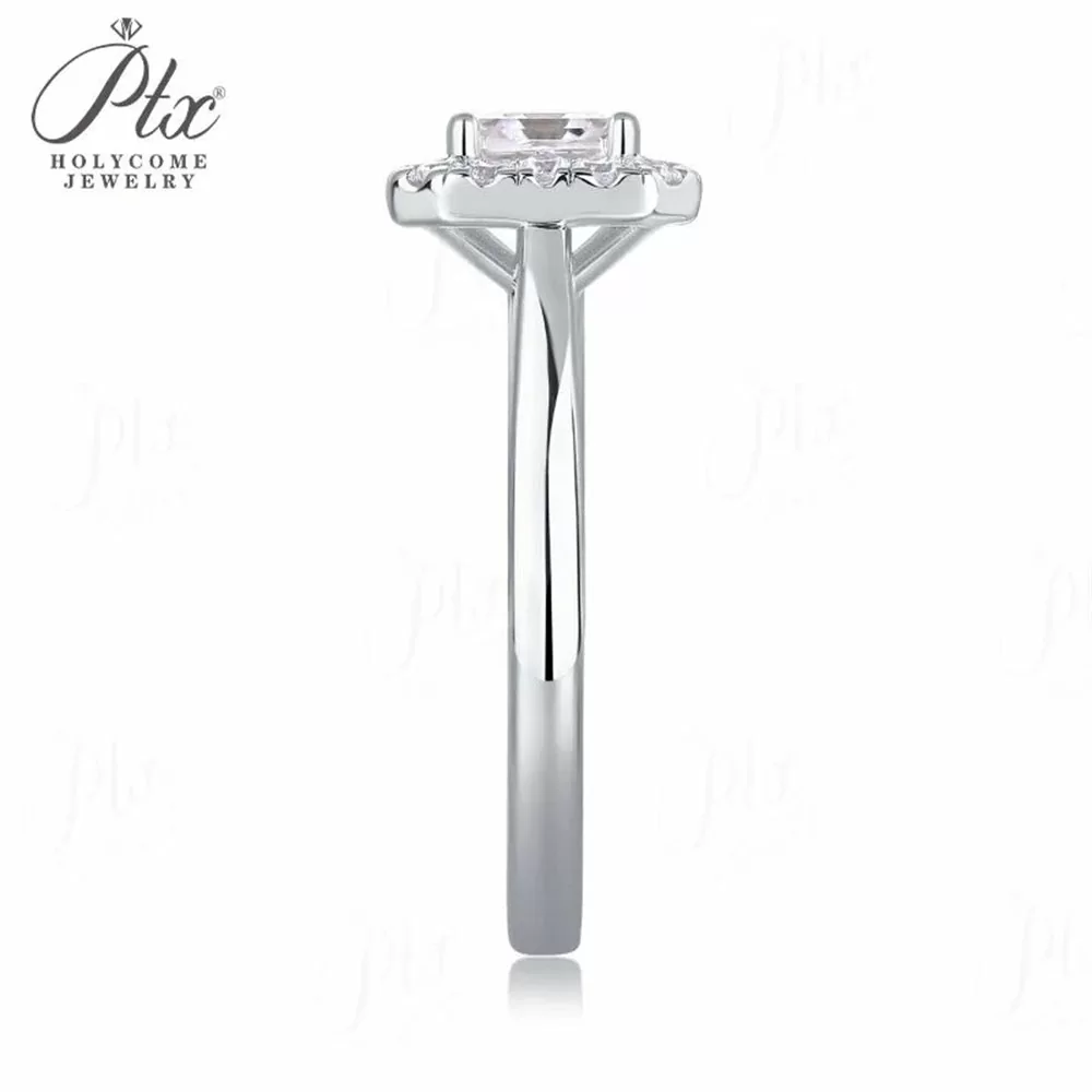 10mm Bevel Edge Men's Moissanite Ring in 18K Gold HC-M010 detail view 4