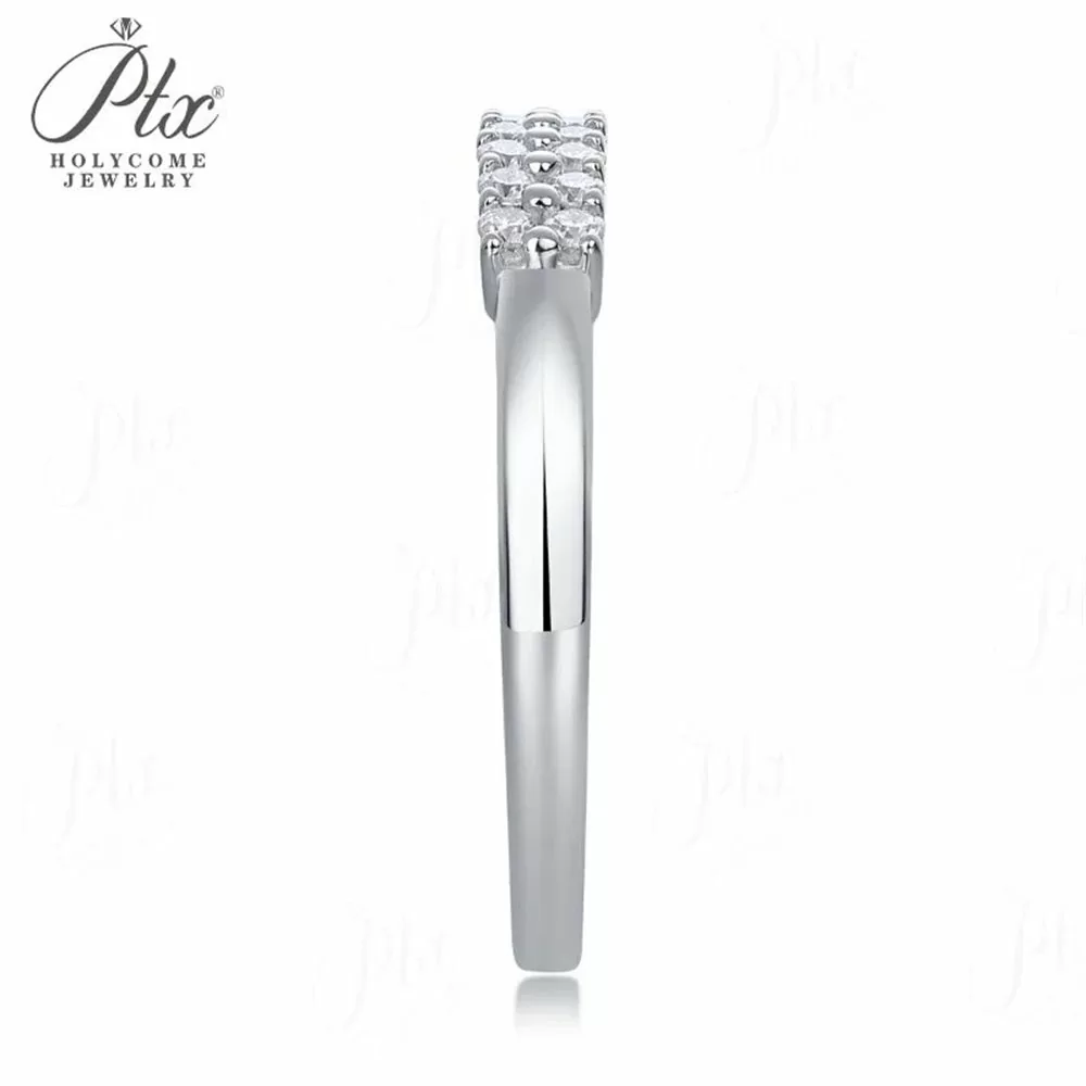 8mm Flat Brushed Men's Moissanite Ring in 18K Gold HC-M013 detail view 6
