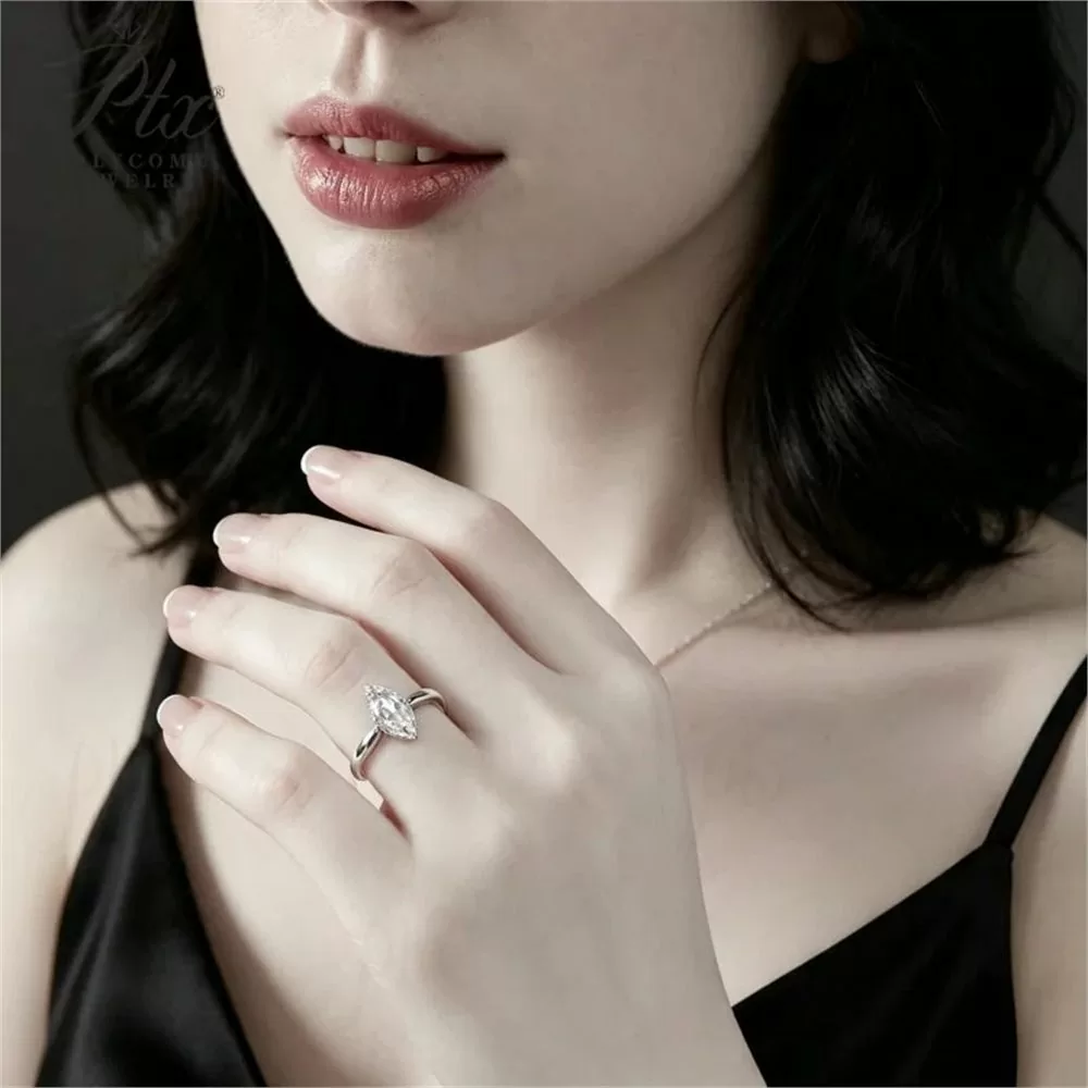 6mm Bevel Edge Men's Moissanite Ring in 18K Gold HC-M016 detail view 4