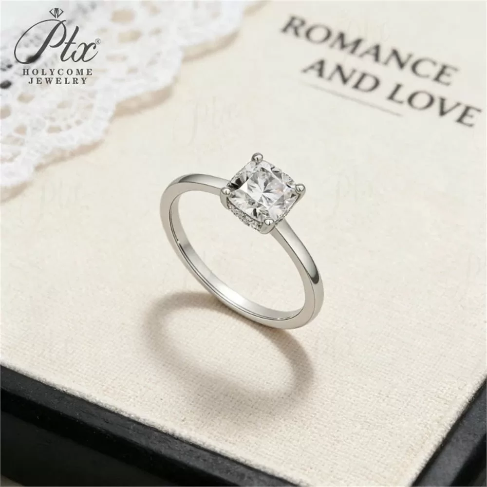 7mm Milgrain Men's Moissanite Ring in 925 Sterling Silver HC-M012
