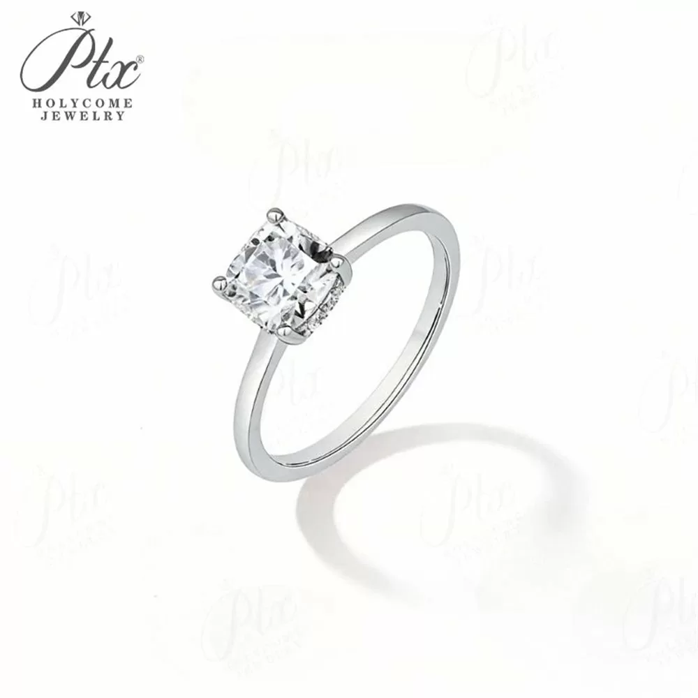 7mm Milgrain Men's Moissanite Ring in 925 Sterling Silver HC-M012 detail view 2