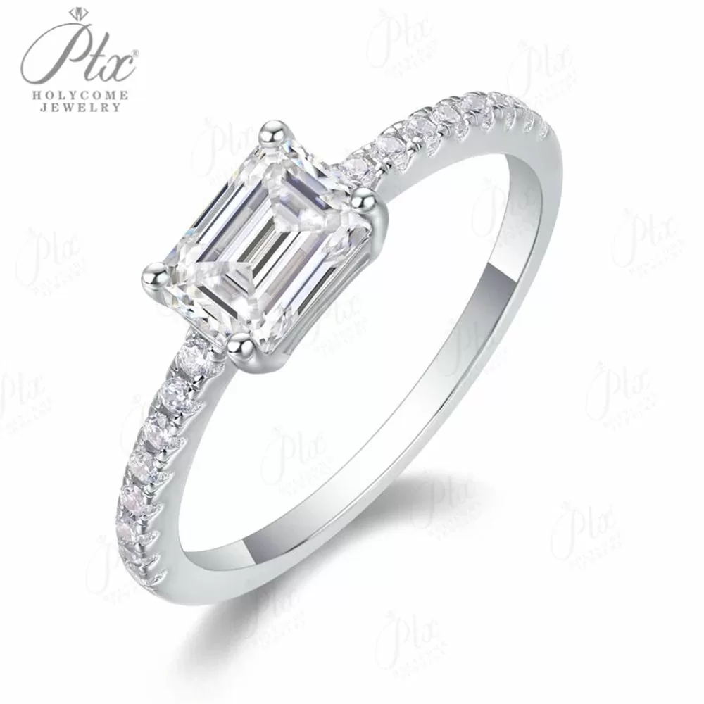 7mm Comfort Fit Men's Moissanite Ring in 925 Sterling Silver HC-M017 detail view 2