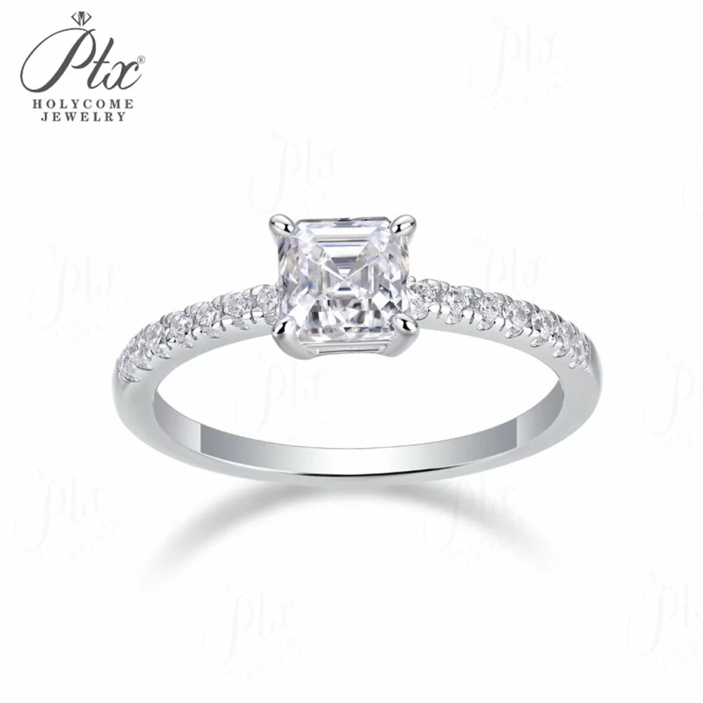 8mm Milgrain Men's Moissanite Ring in 925 Sterling Silver HC-M018 detail view 5