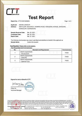 CTT International test report