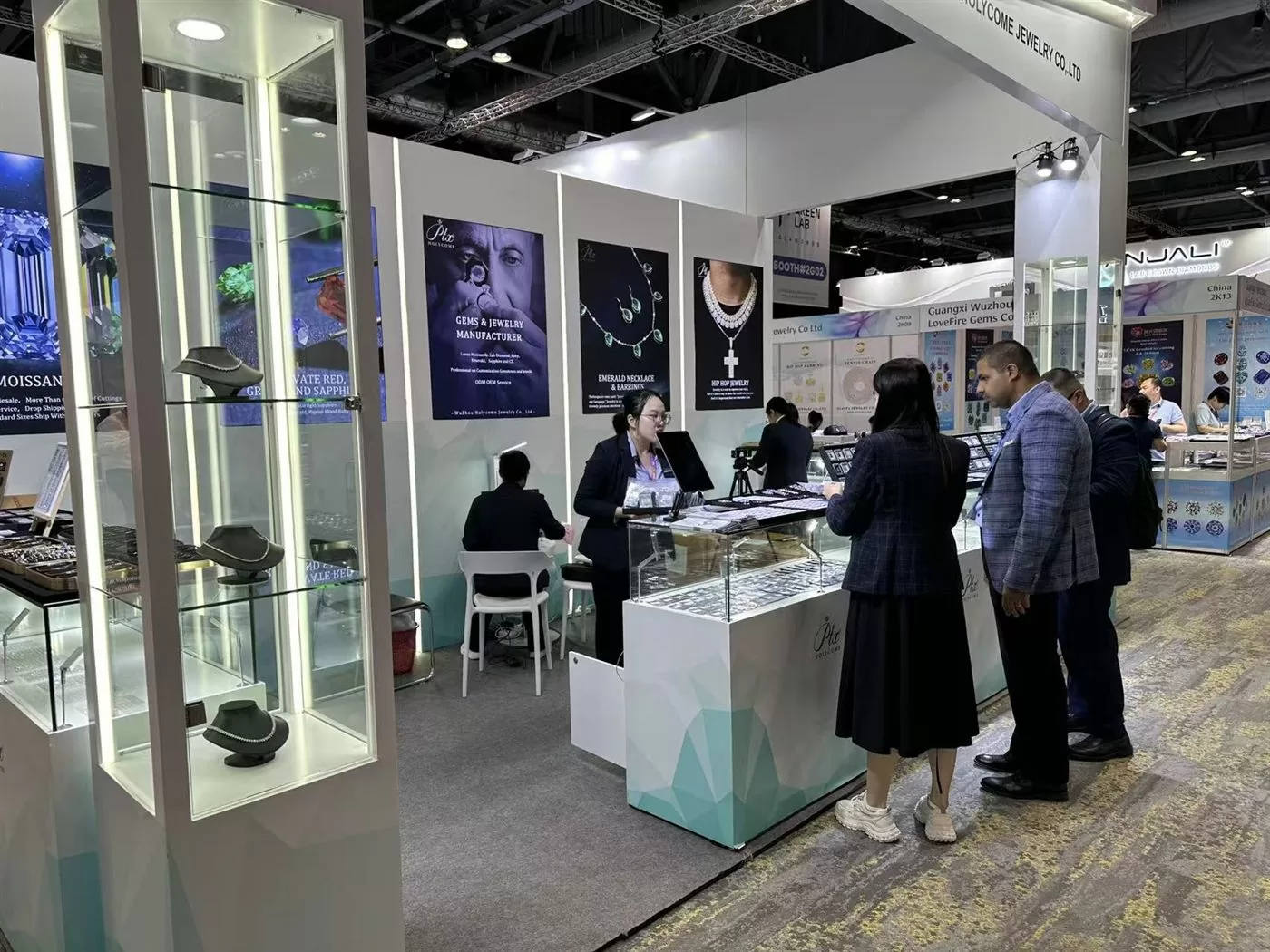 Holycome exhibiting at an international jewellery trade fair